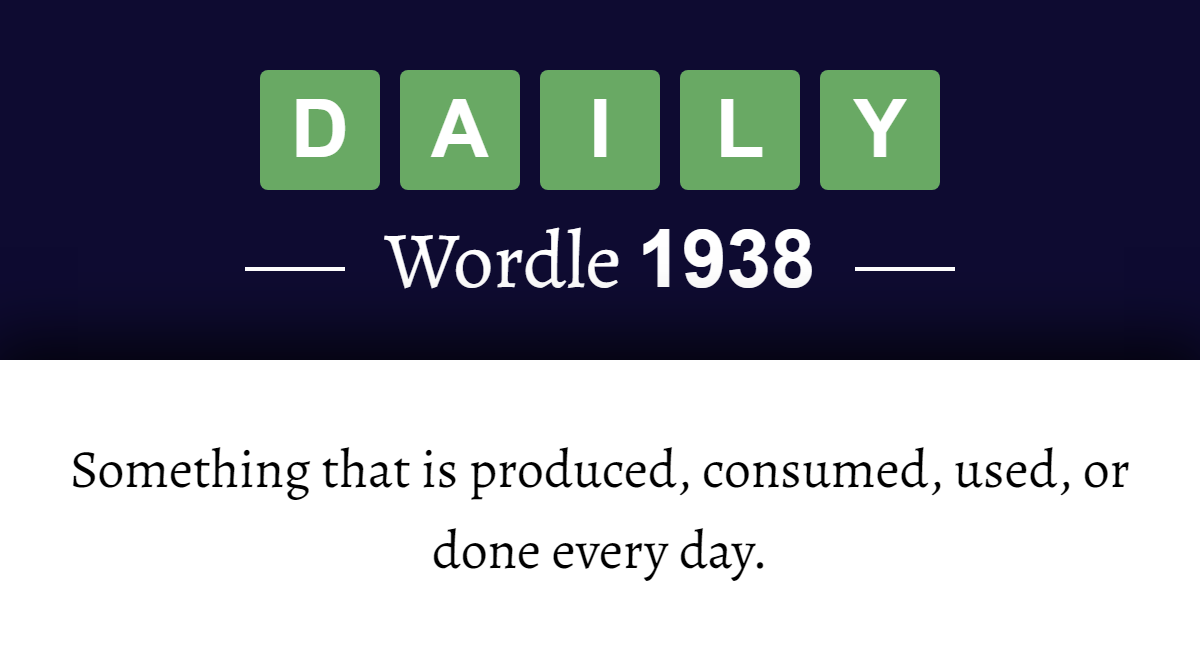 What Does Daily Mean In English