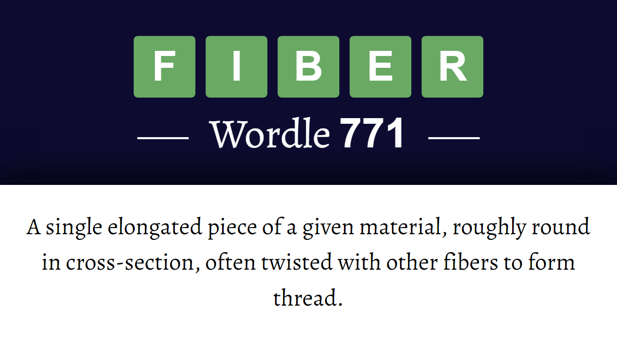 what-does-fiber-mean-in-wordle-771-30th-july-2023