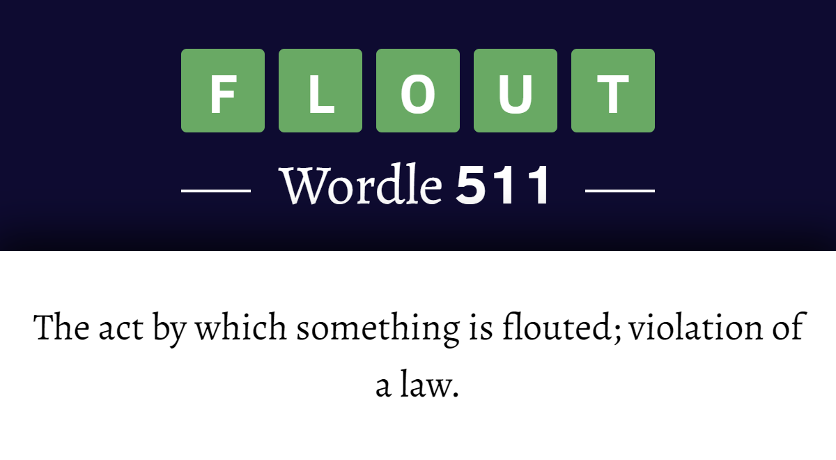 is-flout-a-wordle-word