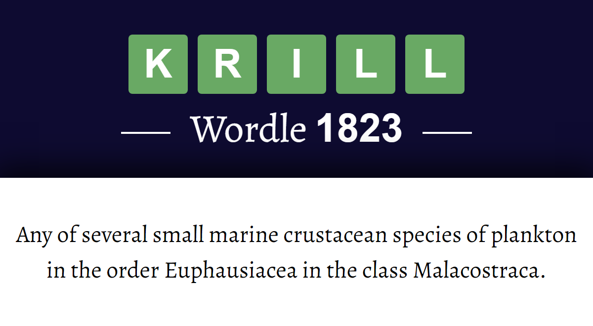 What Does KRILL Mean In Wordle 1823 16th June 2026 what-does-krill-mean-in-wordle-1823-16th-june-2026