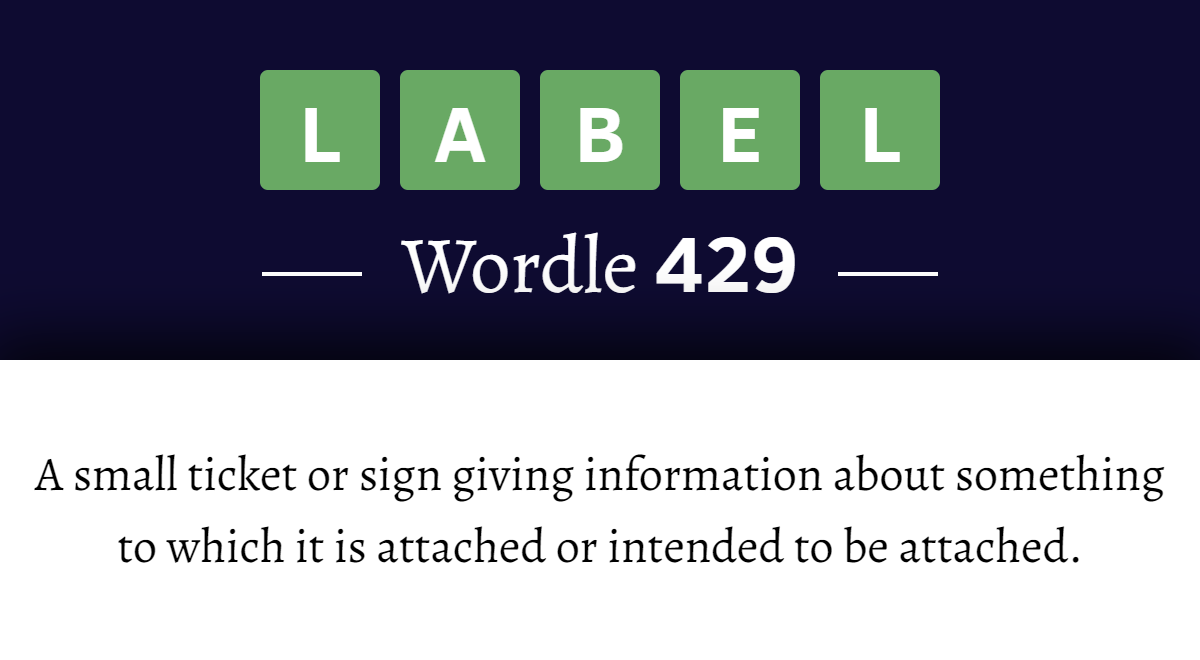 What Does Label Mean In Address