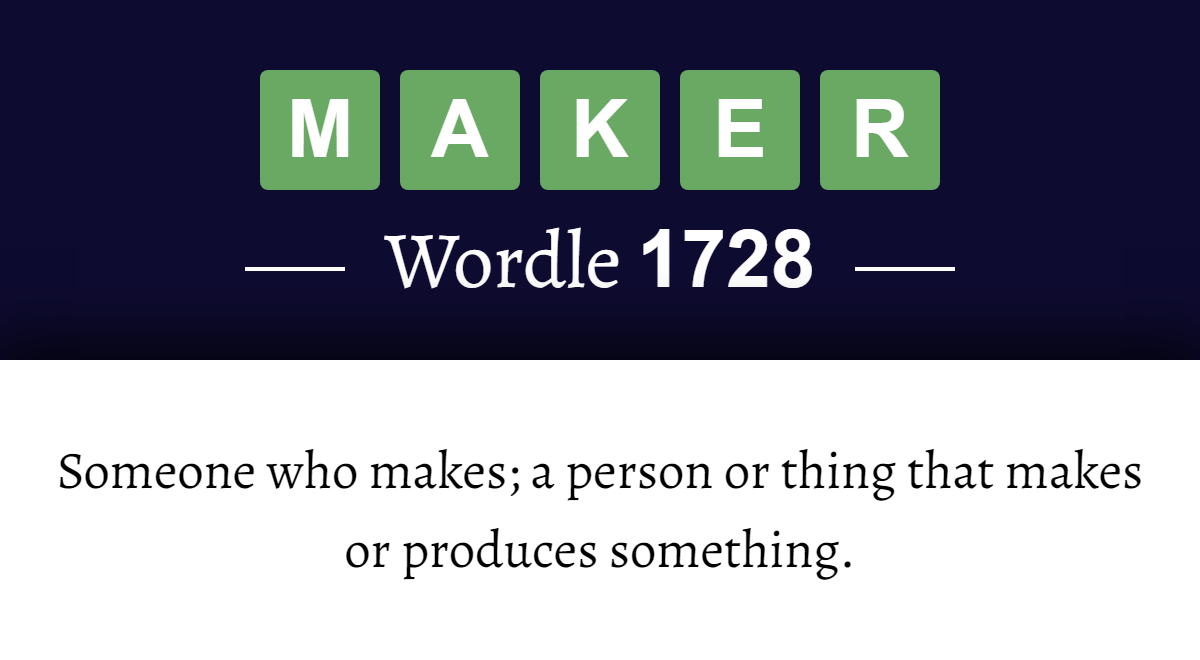 What Does Maker Mean