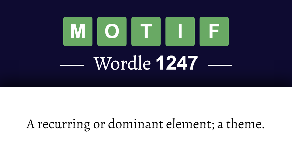 What Does Motif Mean Slang