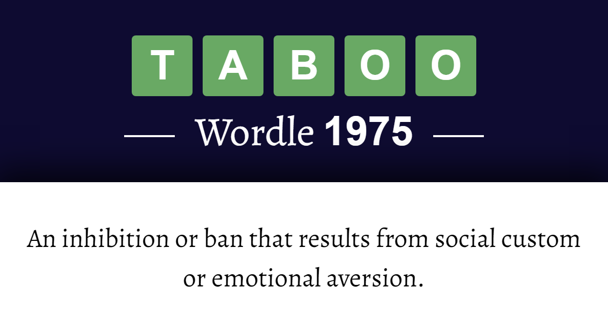 what-does-taboo-mean-in-wordle-1975-15th-november-2026