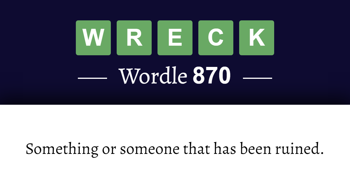 What Does Wreck Mean In Slang